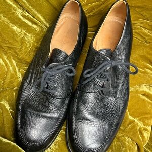 Vineyard Classic Black Leather Men's Shoes